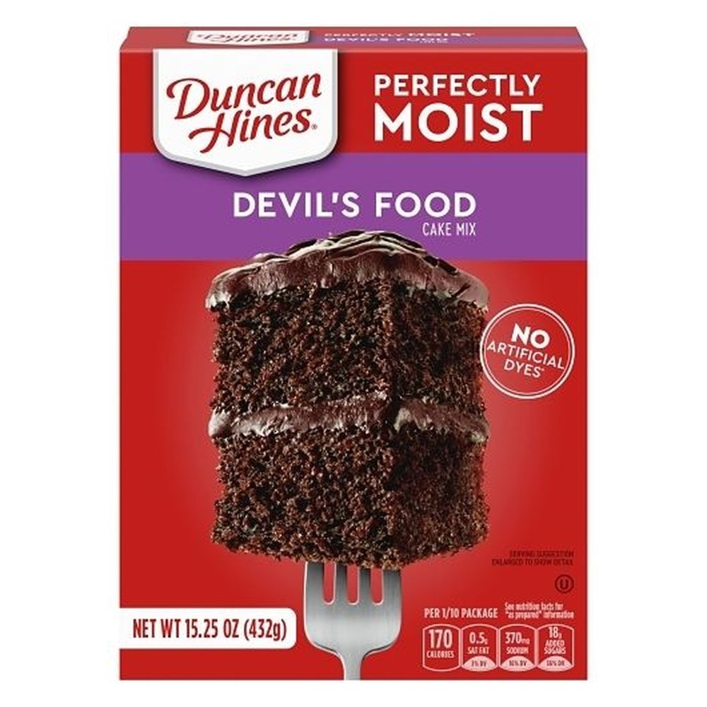 Duncan Hines Classic Devils Food Cake Mix, 15.25 Ounce -- 12 Per Case