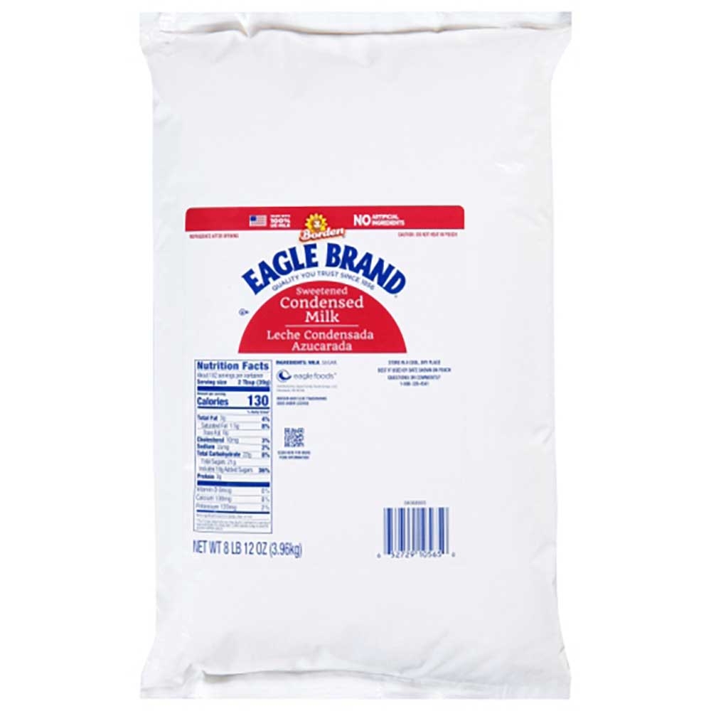 Eagle Brand Sweetened Condensed Milk, 140 Ounce Pouch -- 3 per case.
