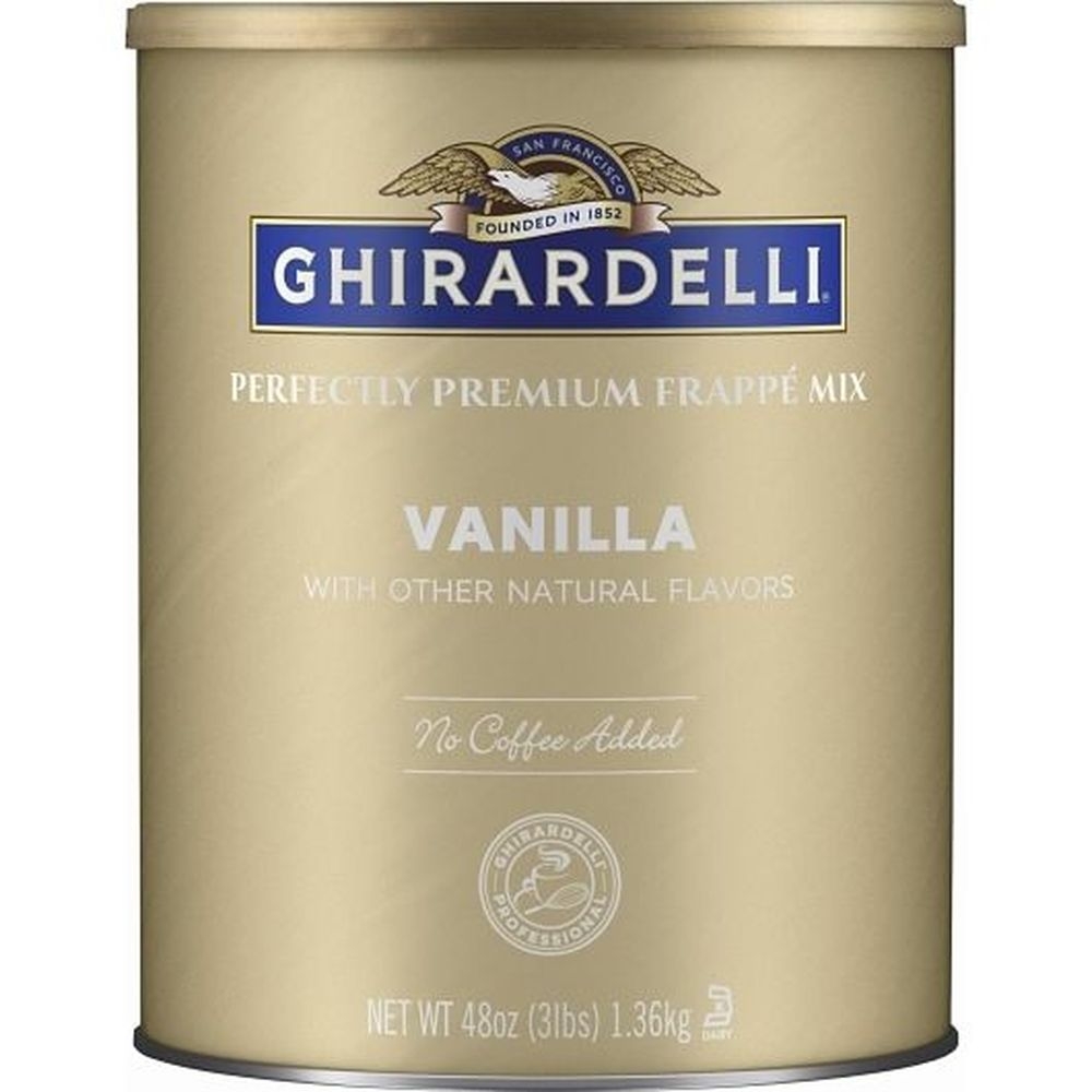 Ghirardelli Premium Vanilla Flavored Frappe Mix, 3 Pound -- 6 Per Case