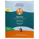 6 inch Compostable White TPLA Ribbed Spoon