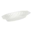 Flairware Polystyrene 15 Ounce Clear Scalloped Gravy Boat