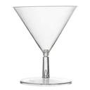 Tiny Temptations Polystyrene 2 Ounce Two Piece Clear Martini Glass