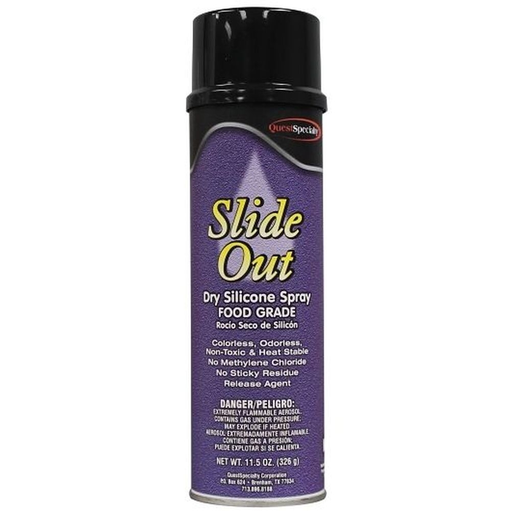 Slide Out Dry Food Grade Silicone Spray, 11.5 Ounce -- 12 Per Case