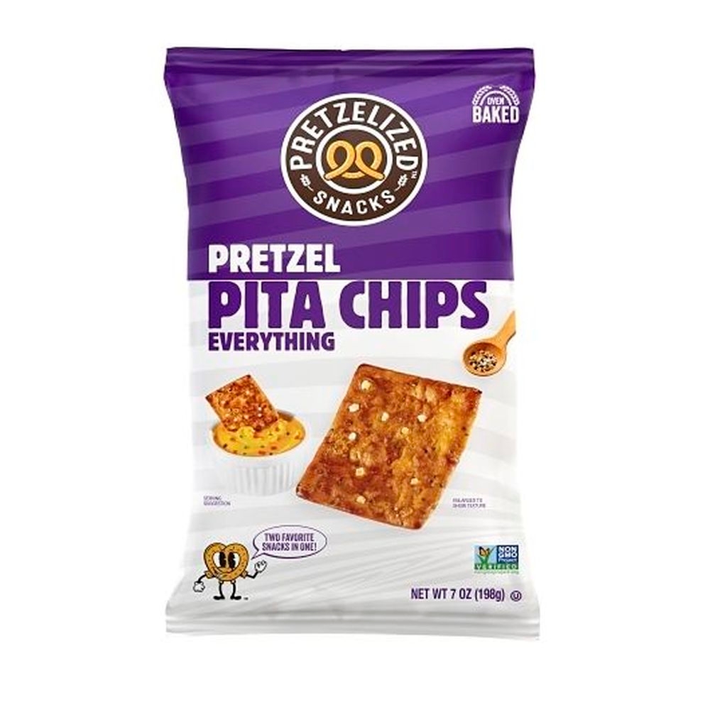 Everything Pretzel Pita Chips