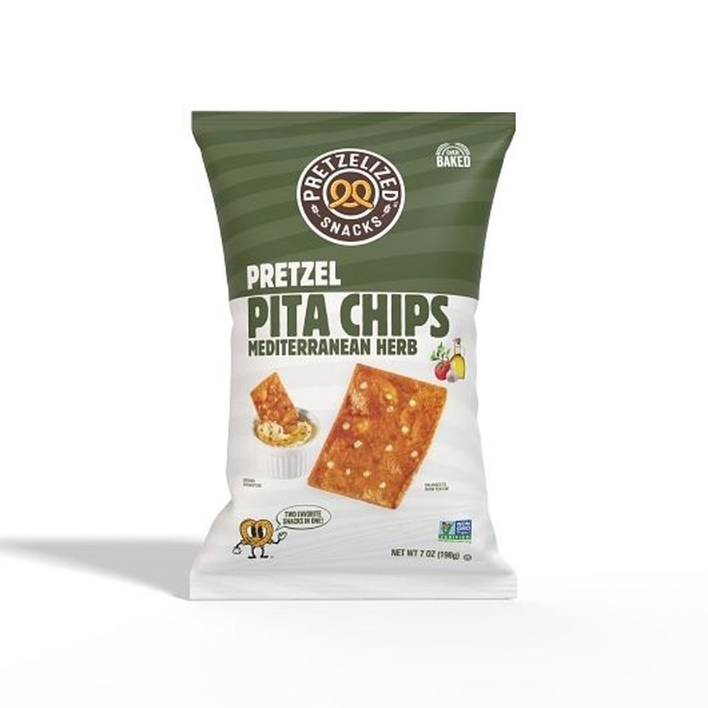 Mediterranean Herb Pretzel Pita Chips