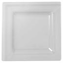 Solid Squares Polystyrene 10.75 inch Clear Square Dinner Plate