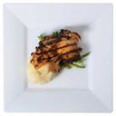 Solid Squares Polystyrene 10.75 inch White Square Dinner Plate