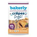 Peanut Butter and Grape Jelly Filled Crepes