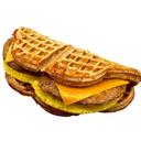 Whole Grain Turkey Egg and Cheese Waffle Sandwich