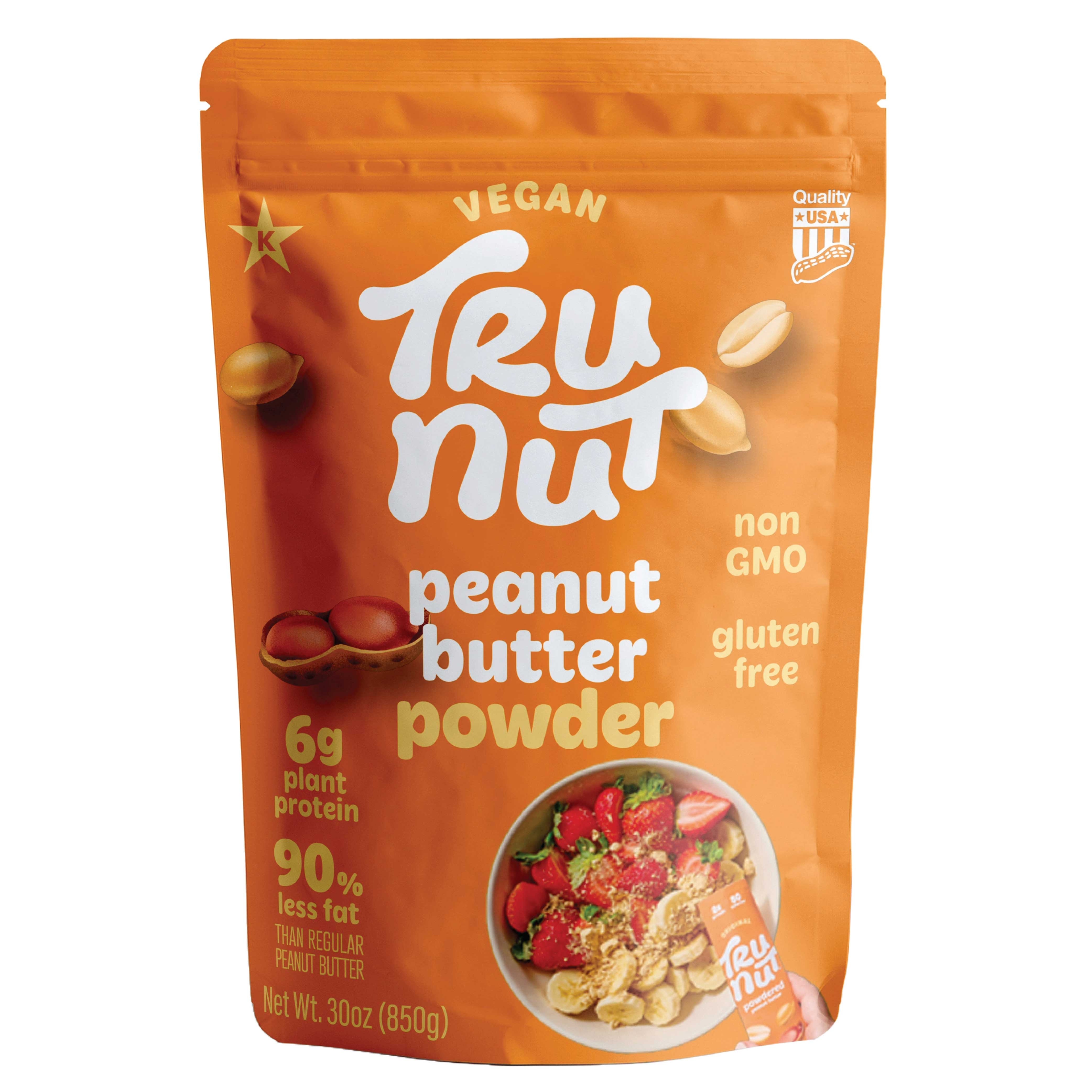 Tru-nut Original Powdered Peanut Butter, 30 Ounce -- 6 Per Case