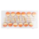 Orange Chocolate and Salted Caramel Macaron Pops with Rainbow Topping