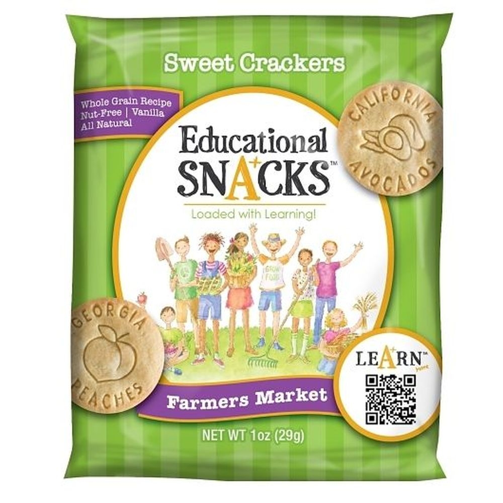 Dick and Jane Farmers Market Vanilla Educational Snacks, 1 Ounce -- 120 per case.