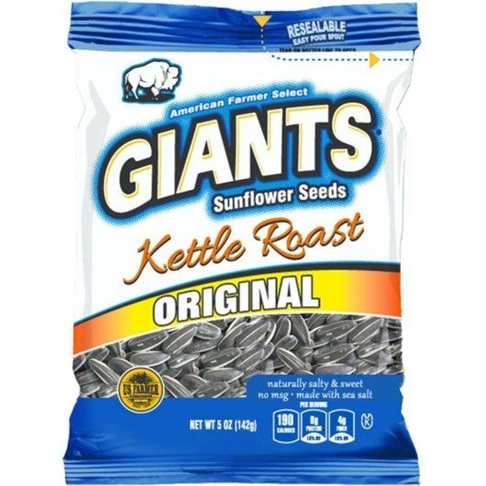 Giants Sweet and Salty Kettle Roast Sunflower Seed, 5 Ounce -- 12 per case