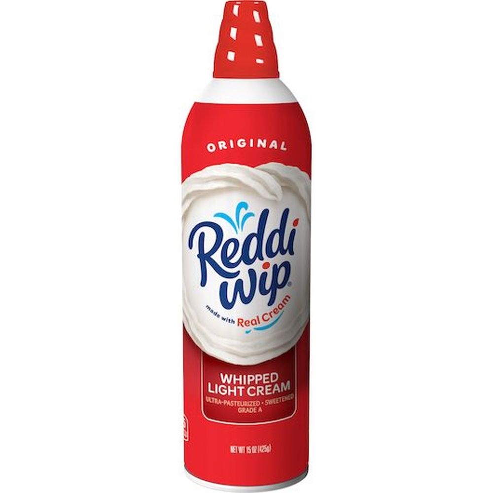 Reddi-Wip Real Cream Whipped Topping, 15 Ounce -- 12 per case.