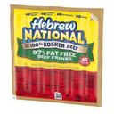 Hebrew National Ninety Seven Percent Fat Free Beef Frank, 9. 43 Ounce -- 12 per case.