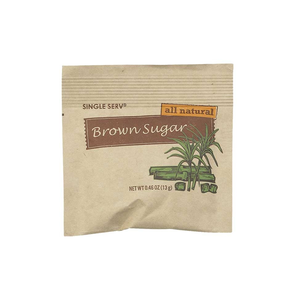 Single Serv Brown Sugar Packet, 13 Gram -- 96 per case.