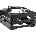 Multi-Chef Square Black Matte Warmer with Round Soft Close Chafer and 3 Fuel Holders