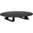 Alto Round Black Marble HPL Riser with 3 inch Black Legs