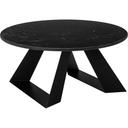 Alto Round Black Marble HPL Riser with 6 inch Black Legs