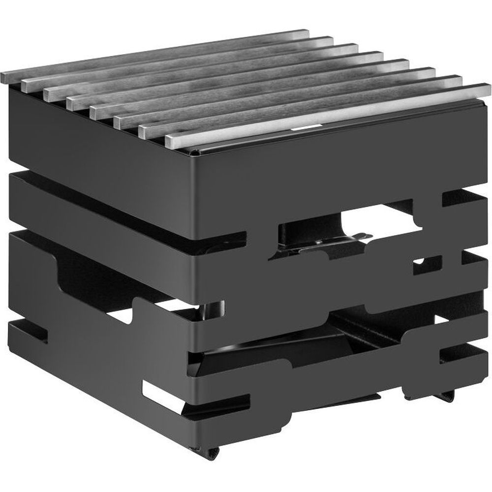 Multi-Chef Black Matte Warmer with Grill Fuel Holder and Burner Stand