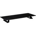 Alto Wide Rectangle Black Marble HPL Riser with 3 inch Black Legs