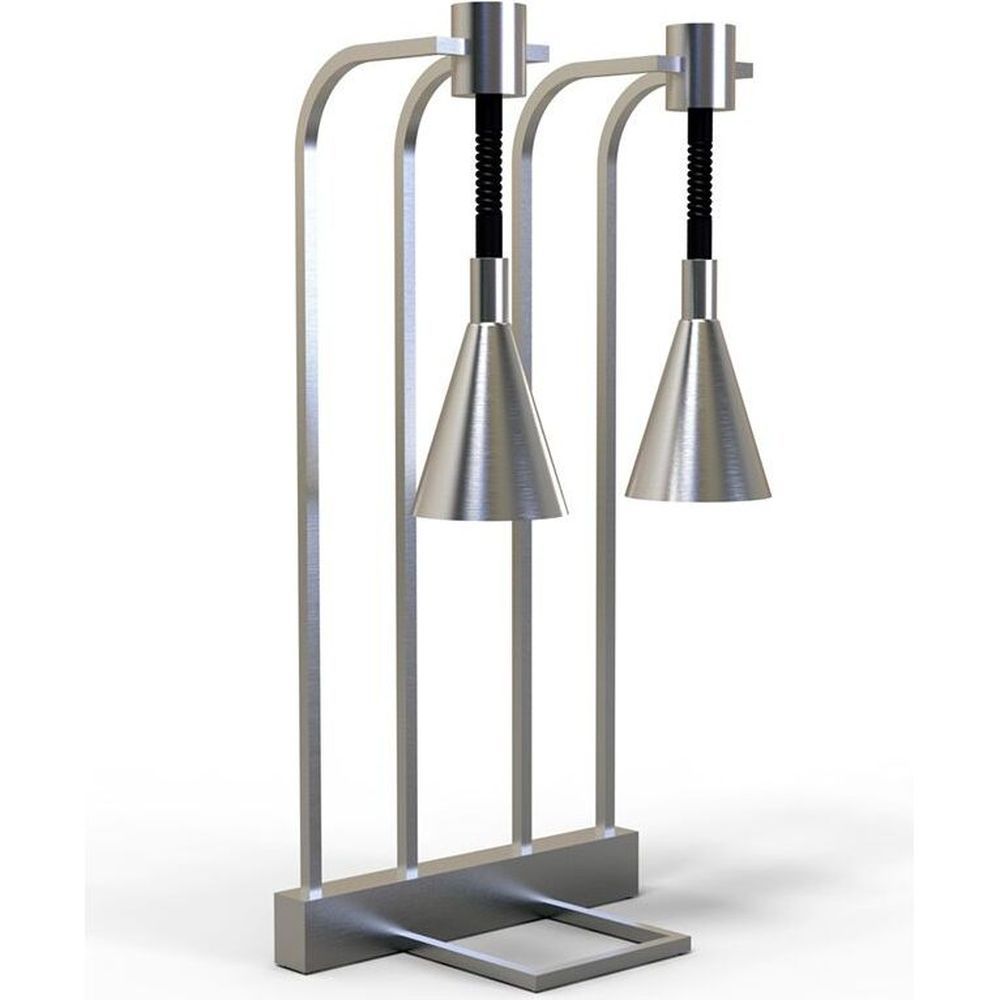 Rosseto Stainless Steel Double Adjustable Height Heat Lamp
