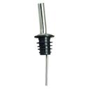 Winco Jet Spout Metal Pourer with Black Plastic Stopper -- 12 per case.