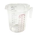 Winco Color Graduations Polycarbonate Measuring Cup, 2 Quart -- 6 per case.