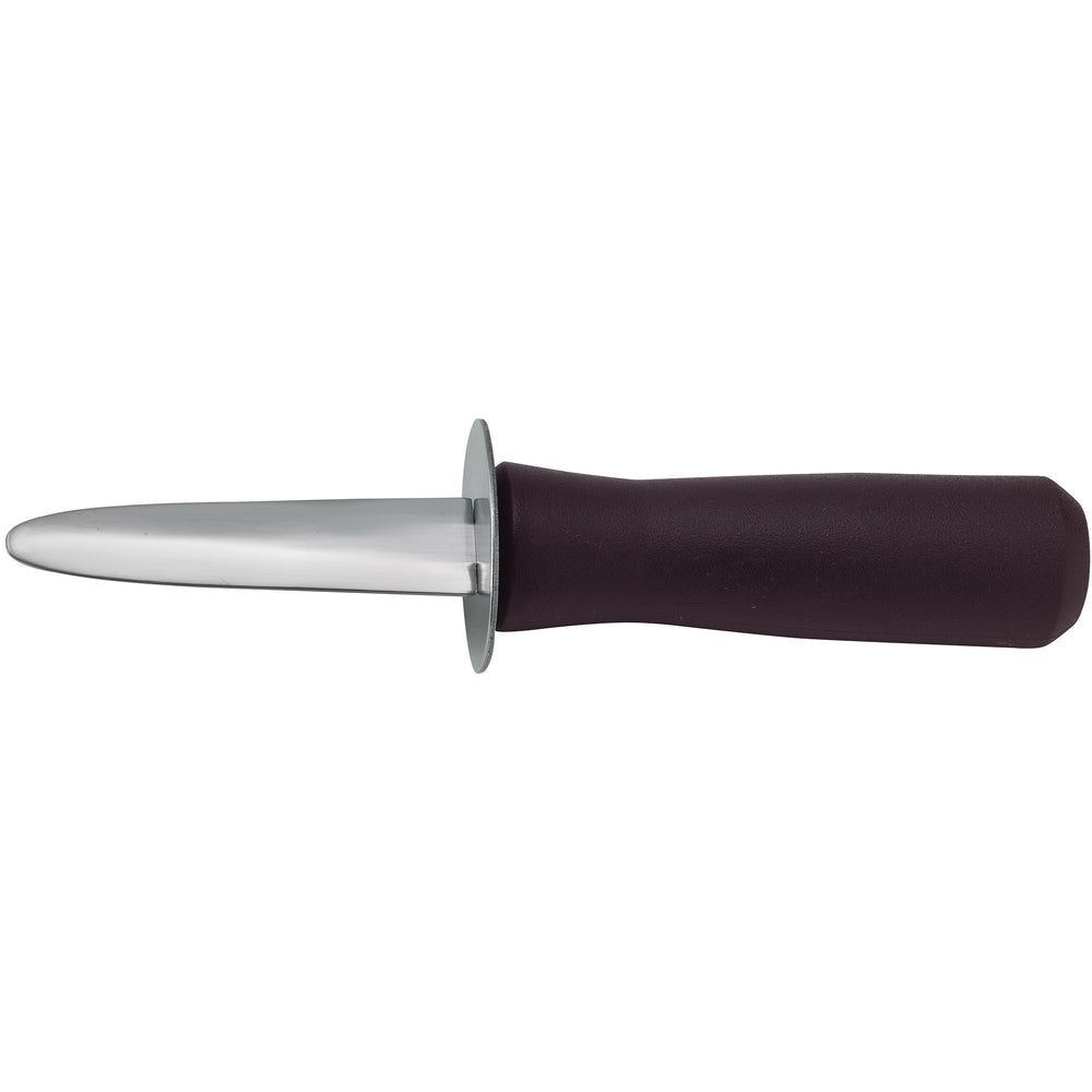 Winco Stainless Steel 3 Inch Blade Oyster/clam Knife With Plastic Handle, 6-3/4 Inch -- 12 Per Case