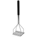 Winco Stainless Steel Square Potato Masher with Plastic Handle, 4 1/2 x 17 3/4 inch -- 6 per case.