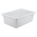 Winco Polypropylene White Full Size Food Storage Box, 18 x 26 x 9 inch -- 6 per case.