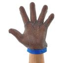 Winco Large Blue Strap Reversible Protective Mesh Glove -- 10 per case.