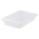 Winco Polypropylene White Half Size Food Storage Box, 12 x 18 x 3 inch -- 6 per case.