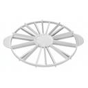 Winco Plastic White 10 and 12 Slices Double Sided Cake Marker -- 12 per case.