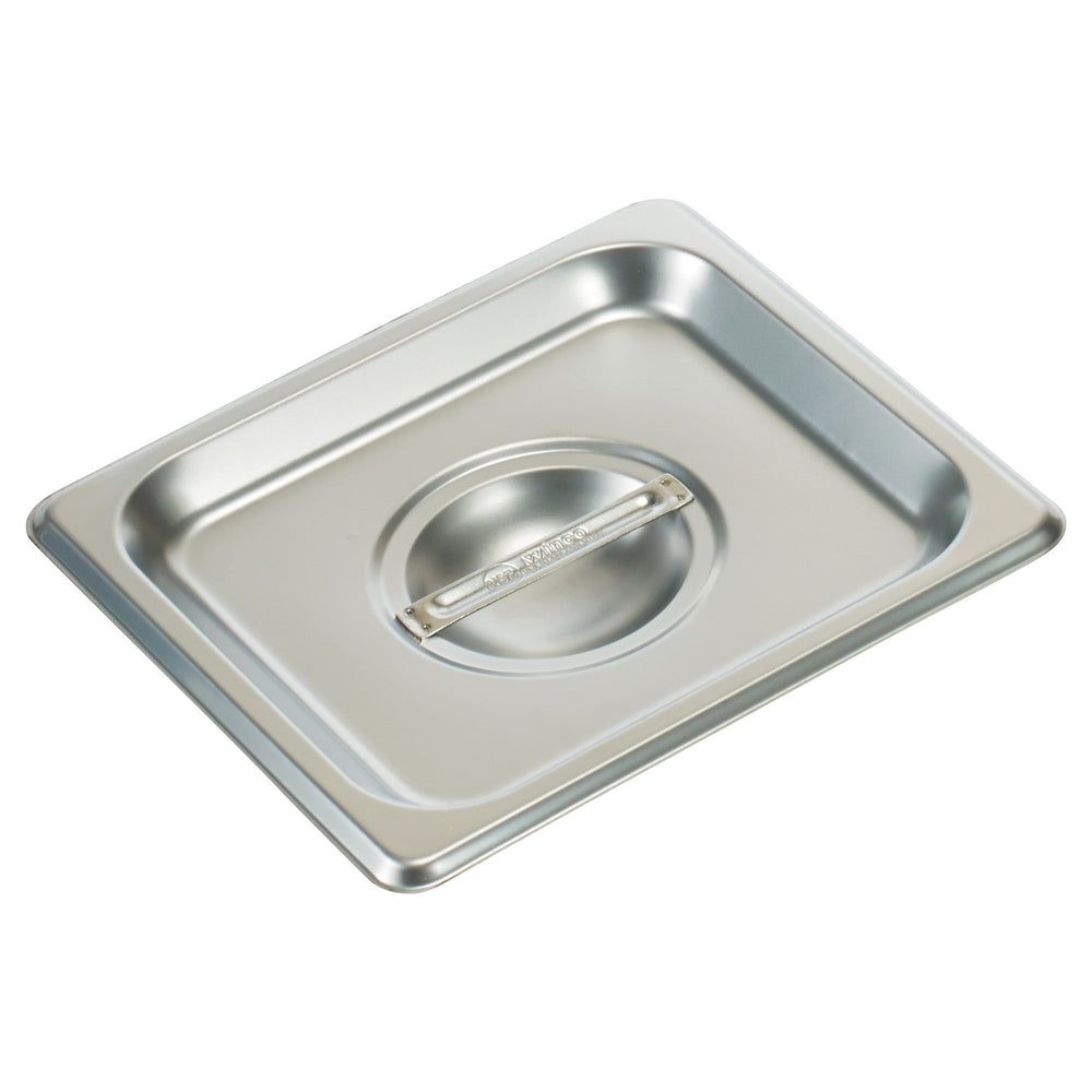 Winco 18/8 Stainless Steel Solid Cover For Sixth Size Steam Table Pan