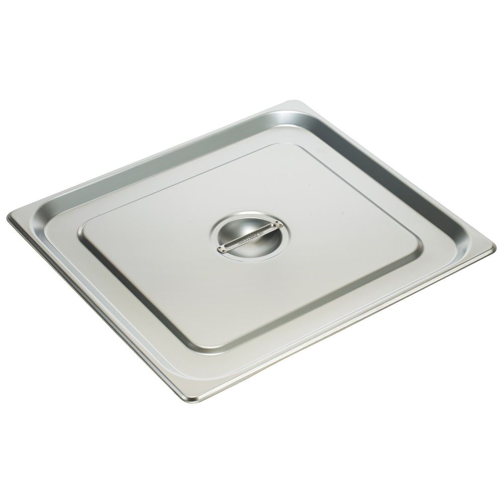 Winco 18/8 Stainless Steel Square Solid Cover For 2/3-size Steam Table Pan