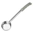 Winco Prime Stainless Steel One Piece Solid Food Portioner with Gray Handle, 4 Ounce -- 12 per case.