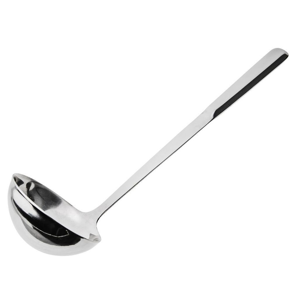 Browne Elite Stainless Steel Mirror Finish Deep Serving Ladle, 3.65 Ounce Capacity