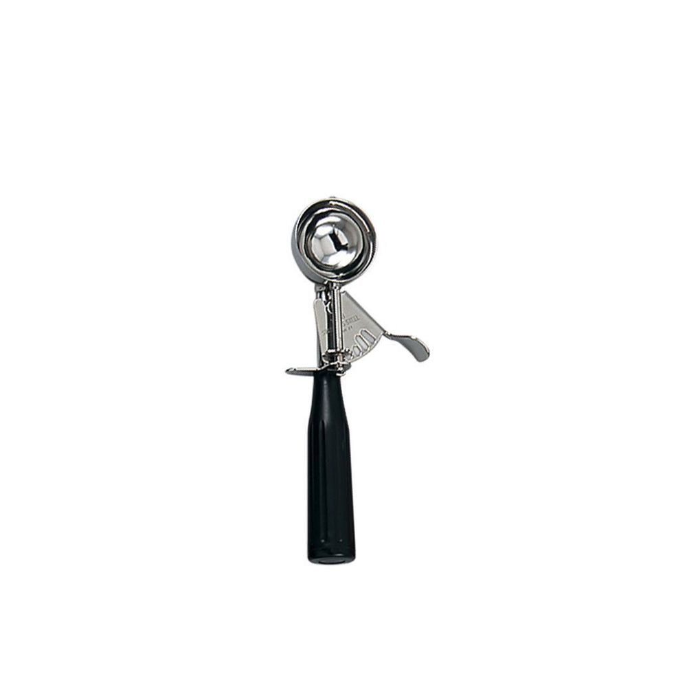 18/8 Stainless Steel Standard Size Disher with Black Handle