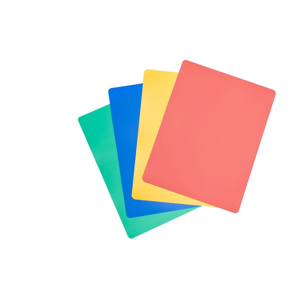 11.5 x 15 inch Red/Blue/Yellow/Green Flexible Cutting Board Mat