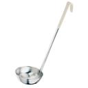 Stainless Steel One Piece Ladle with Ivory Handle