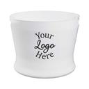 White Pilsner Bucket with 1 COLOR Custom Logo