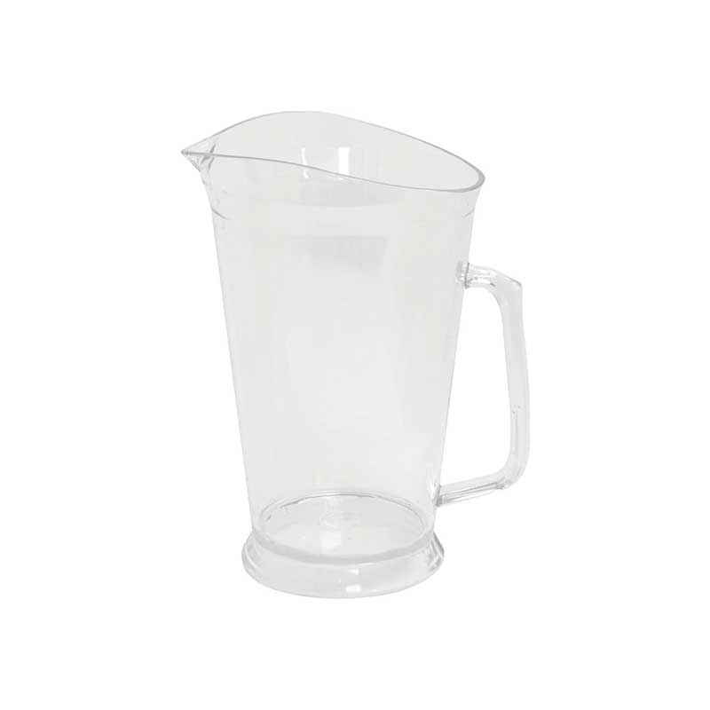 Lesko Clear Crystal Styrene Pitcher, 32 Ounce -- 24 per case