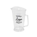 Clear Crystal Styrene Pitcher with 1 COLOR Custom Logo