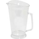 Lesko Clear Crystal Styrene Pitcher, 60 Ounce -- 12 per case