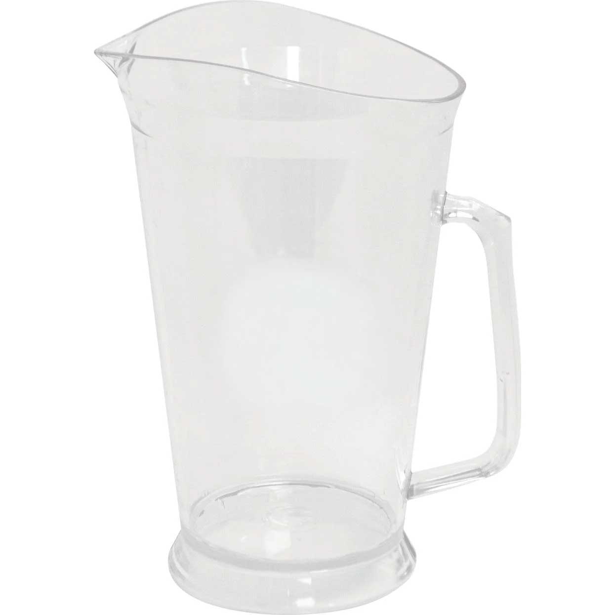 Lesko Clear Crystal Styrene Pitcher, 60 Ounce -- 12 per case