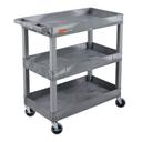 Luxor Gray Three 32 x 18 inch Tub Shelves Cart