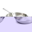 Tri-Ply Natural Finish Fry Pan with ProGrip Handle