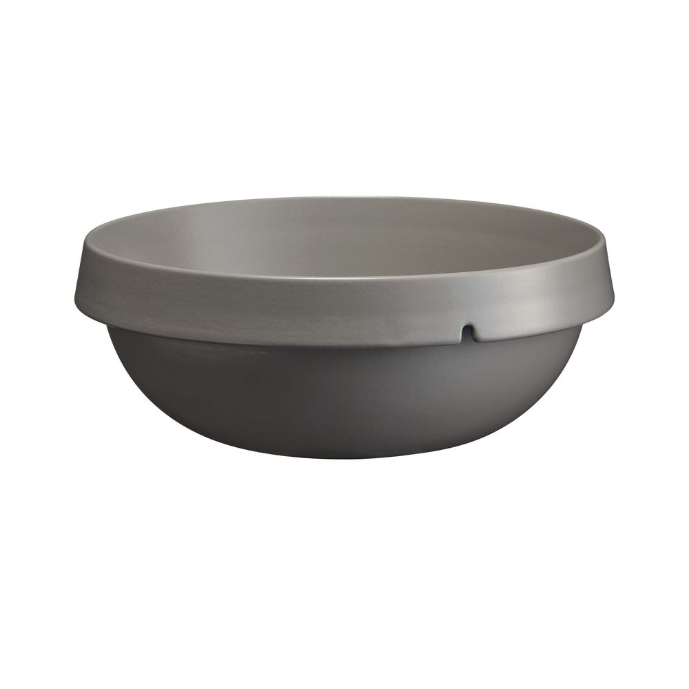 Emile Henry Pearl Grey Welcome Salad Bowl, 5 L Capacity
